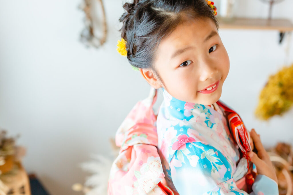 七五三 七五三写真 7歳 女の子 スタジオ