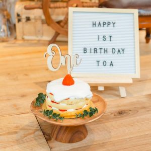 スマッシュケーキ　1歳　誕生日　バースデー　写真