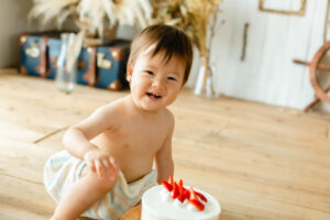 バースデー　1歳　スマッシュ　子供　赤ちゃん　キッズ　フォト　写真　撮影　スタジオ