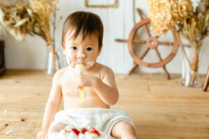 バースデー　1歳　スマッシュ　子供　赤ちゃん　キッズ　フォト　写真　撮影　スタジオ