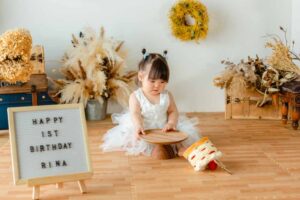 バースデー　1歳　スマッシュ　子供　赤ちゃん　キッズ　フォト　写真　撮影　スタジオ