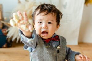 バースデー　1歳　スマッシュ　子供　赤ちゃん　キッズ　フォト　写真　撮影　スタジオ